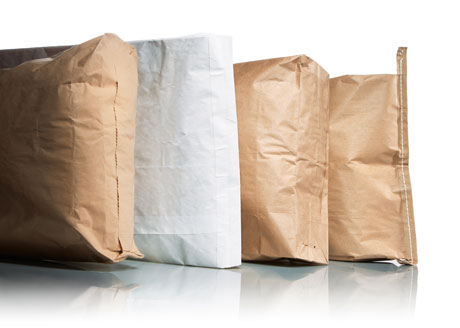 Different styles of paper bag openings and liners.